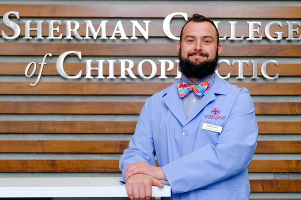 Photo of Sherman College Chiropractic Center Intern of the Month for March 2026, Steven Anders.