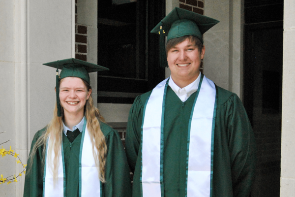 Trinity Academy Class of 2026 Naomi Jones of Milford, Nebraska, and Gideon Gray of Lincoln, Nebraska