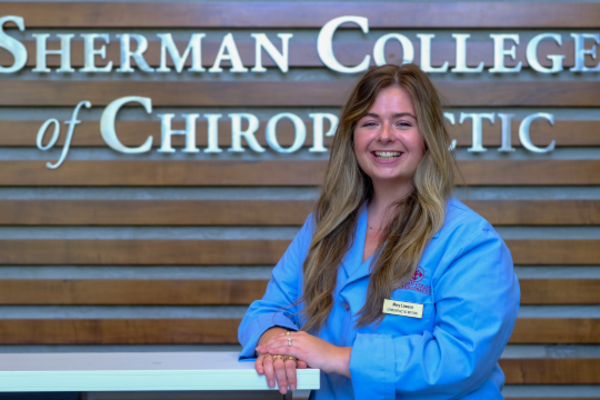 A photo of the Sherman Intern of the Month, March 2026, Mary Lawson.