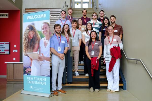 A photo of 14 students from across the United States who enrolled in the Sherman College Doctor of Chiropractic program in the 2026 Spring quarter.