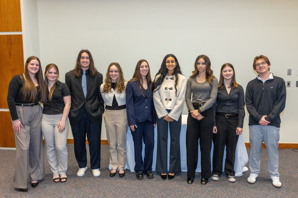 Representation of the achievement named '11 criminology students inducted to Alpha Phi Sigma'.
