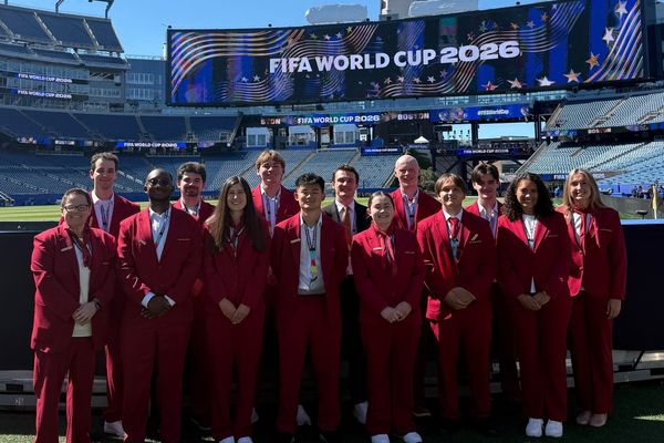 Representation of the achievement named 'Stonehill Students Gain Invaluable Professional Experience at FIFA World Cup'.