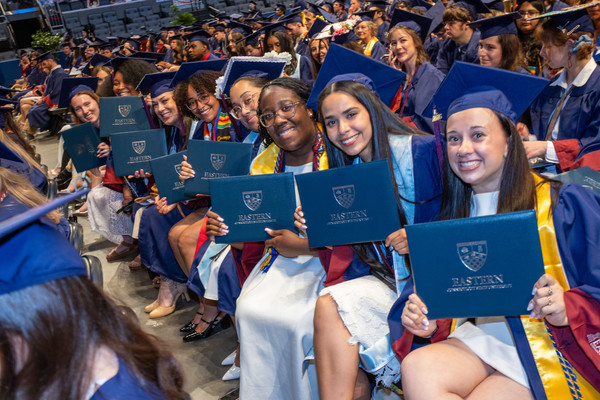 Representation of the achievement named 'More than 800 graduate from Eastern in 2025-26 academic year '.