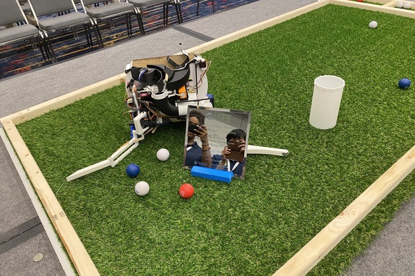 Representation of the achievement named 'Cedarville Robotics Team Wins National Engineering Design Competition'.