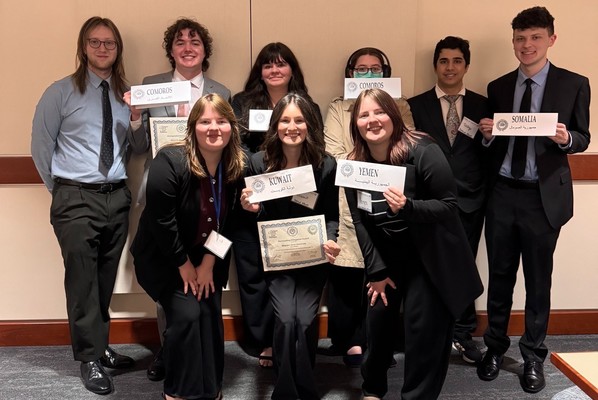 Representation of the achievement named 'Missouri State University's Model UN Team Shine at 2026 Model Arab League Conference'.
