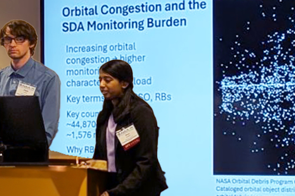 Representation of the achievement named 'Cedarville Students Use AI To Tackle Space Debris '.
