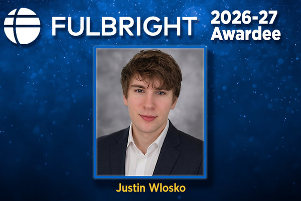 Representation of the achievement named 'UNG graduate Wlosko earns Fulbright, heads to South Korea in 2027'.