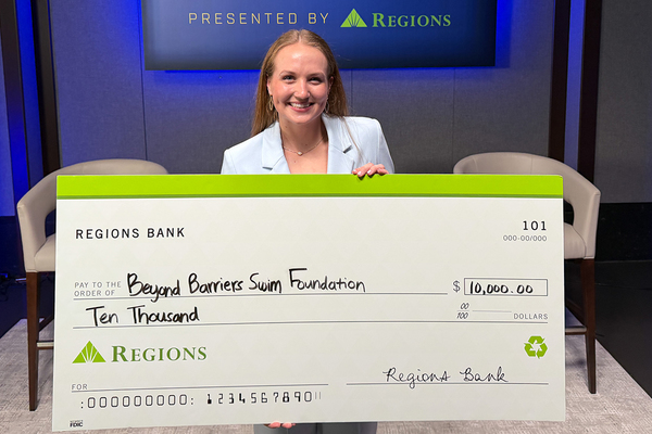 Representation of the achievement named 'UA swimmer earns $10k in SEC Startup Competition'.