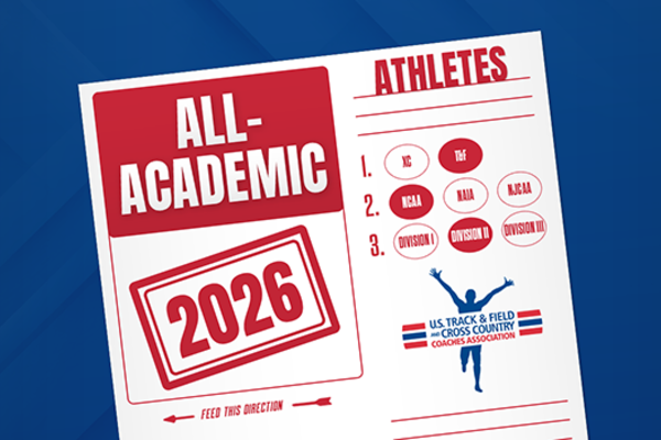 USTFCCCA 2026 All-Academic Athletes graphic