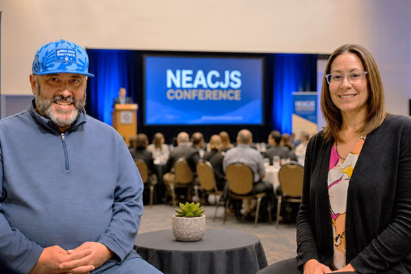 Dr. Justin Crowl (Mansfield) and Dr. Katie Ely (Lock Haven) at the Northeastern Association of Criminal Justice Sciences (NEACJS) Conference.