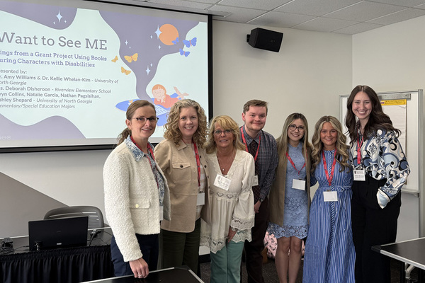 Representation of the achievement named 'UNG COE interns foster representation in libraries'.