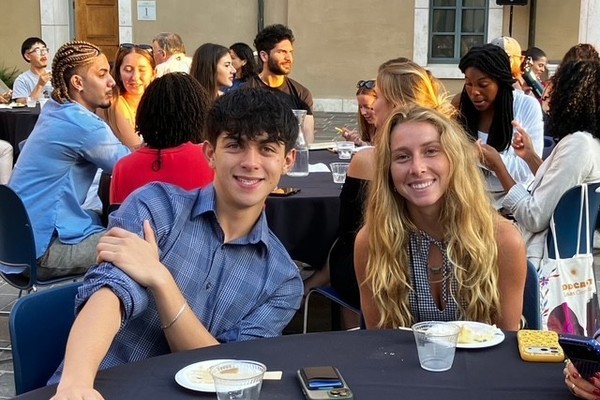 Ethan Sacks and Cameron Groome pictured at the Earth Charter Youth Summit