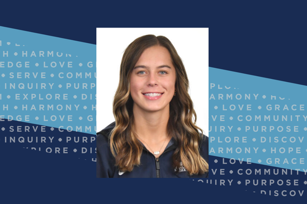 Representation of the achievement named 'Meet junior Abigail Kromarek'.