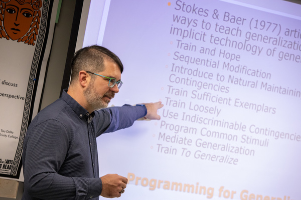 Pyshcology Professor James Diller, coordinator of Eastern's behavior analysis program 