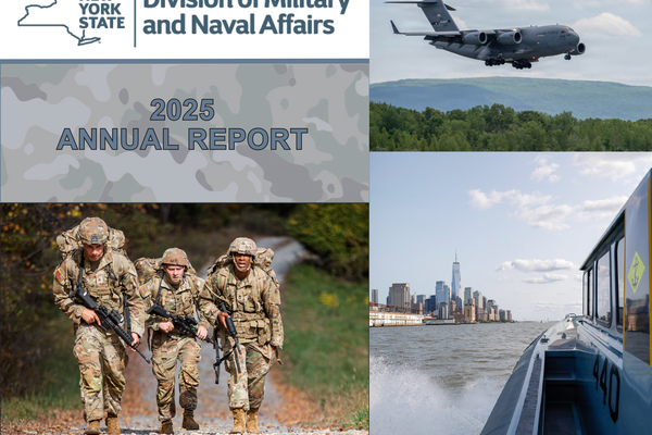 The 2025 Division of Military and Naval Affairs Annual report tells the story of the New York National Guard and the Division of Military and Naval Affairs for that year in text, photos and charts. 