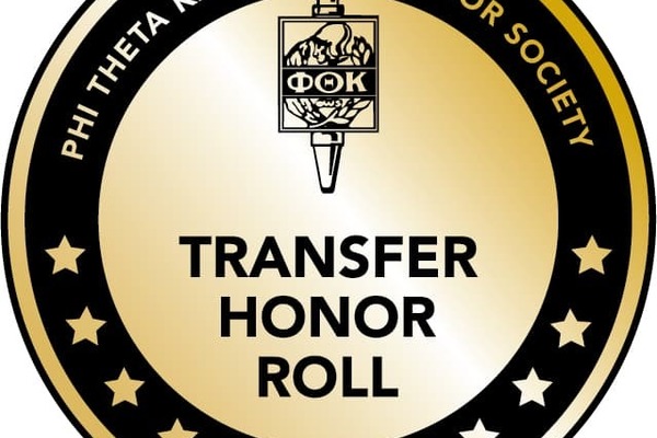Phi Theta Kappa's Transfer Honor Roll 2026 Badge