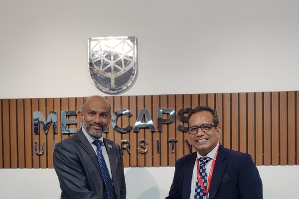 Dr. Suresh Immanuel and Dr. Ravindra Pathak, Head, Office of International Affairs and Professor of Mechanical Engineering at Medicaps University