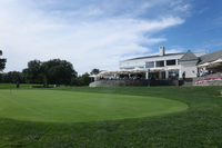 Photo of the Hartford Golf Club with green and main building