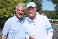 Goodwin president Mark Scheinberg with WFSB’s Scot Haney