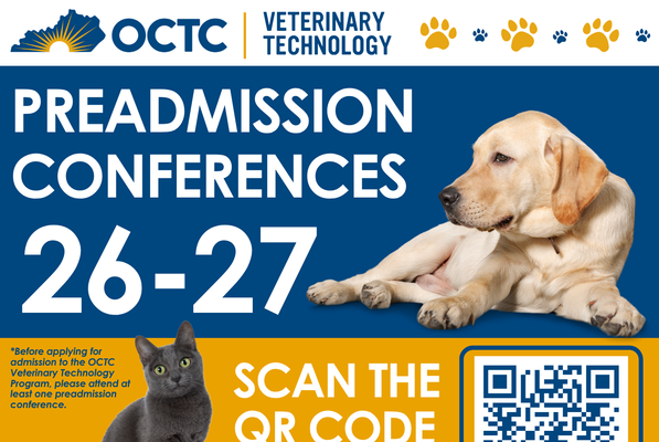 OCTC Veterinary Technology Program Sets Preadmission Conference Dates