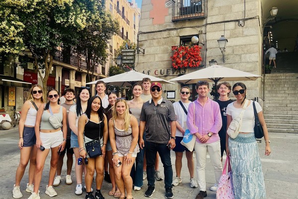 Representation of the achievement named 'Madrid trip gives Commonwealth University international business majors a front row seat to global markets and culture'.