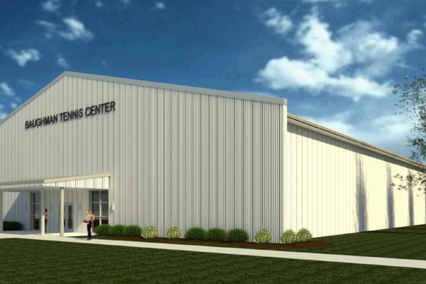 Lindsey Wilson University will break ground this school year on the Henry Baughman Indoor Tennis Center. The single-story, 22,000-square-foot building will include three indoor tennis courts, locker rooms for the men’s and women’s tennis teams, coaches’ offices, and a lobby/meeting area for the teams.
