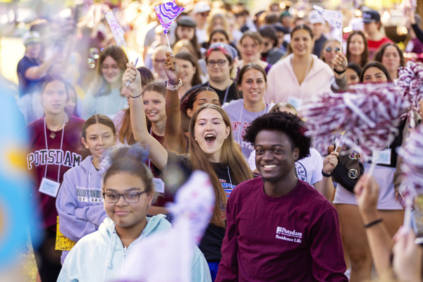 SUNY Potsdam will welcome new and returning students with Welcome Weekend events from Aug. 27 to 30, including orientation and team-building activities in the Academic Quad. Fall 2026 classes begin on Monday, Aug. 31.