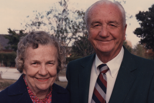 STARS OF THE STORY: Margaret and Clyde Hutchinson are pictured in 1986, shortly after their 50th wedding anniversary.