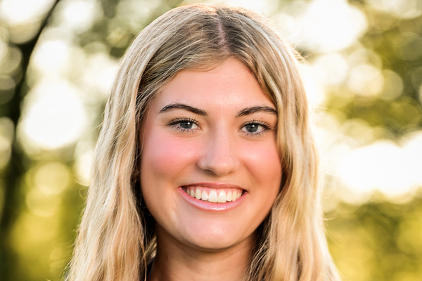 A head shot of a college women's golf student-athlete.
