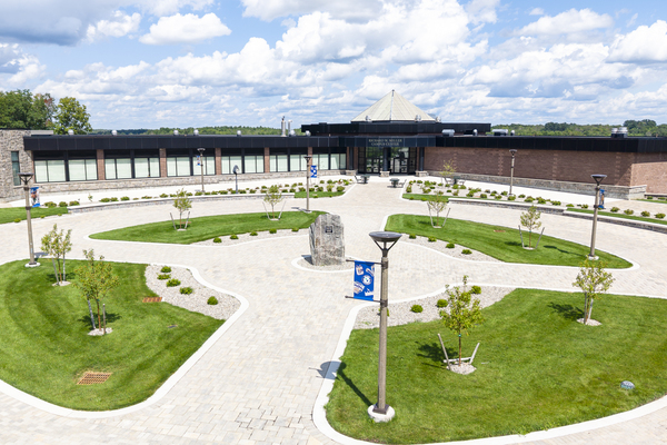 SUNY Canton recently completed renovations to the Roselle Academic Plaza at the heart of campus. The multi-year project increases overall accessibility. 