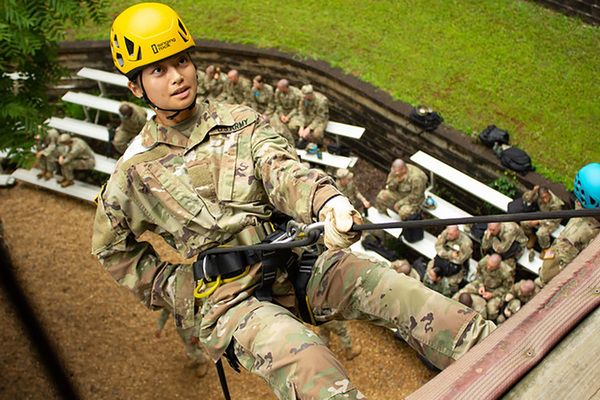 Representation of the achievement named 'About 240 FROGS set to begin cadet life'.
