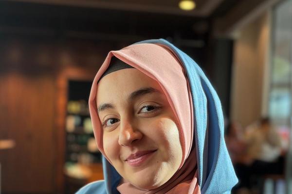 student smiling