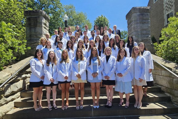 Baldwin Wallace Physician Assistant Program’s Class of 2027 White Coat Ceremony group photo