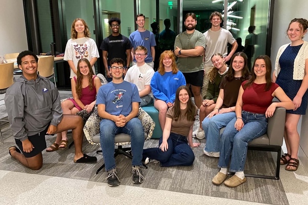 Back Row, left to right: Lydia Fink, Yeabsira Yidnekachew, David Eatherton, Micah Zeckzer, Sean Duffy  Front Row, left to right: Yaphet Michael, Lydia Edmonds, Jacob Speckhard, Timothy Pester, Samantha Vogel, Michaela Gibbs, Hadleigh Collison, Melissa Oblinger, Johanna Speckhard, Naomi Weber