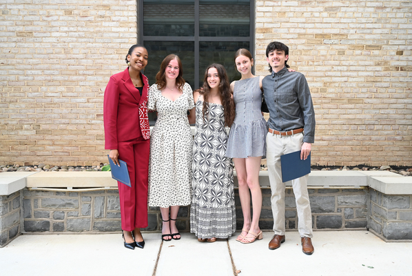 Wilson College students pose after Phi Beta Kappa ceremony