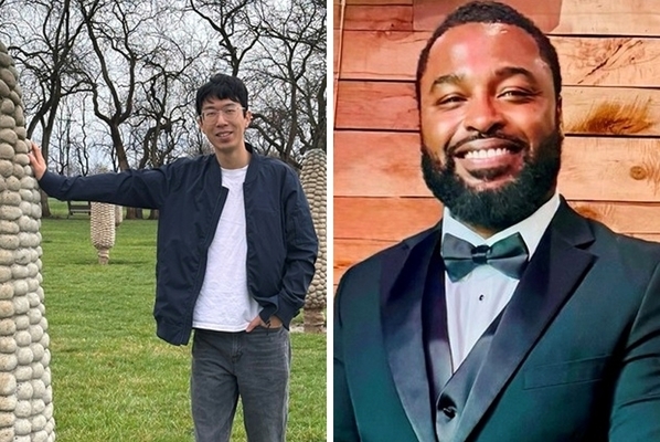 Headshots side by side of both students
