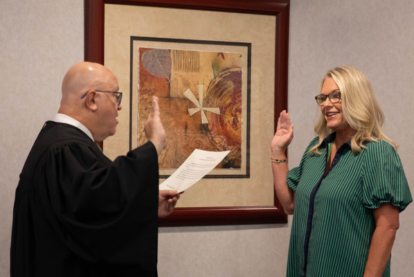 Left: Judge Mark Mitchell, Right: Tonya Brown