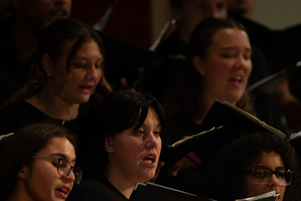 LIFTING THEIR VOICES: The Chorale will be joined by the Wind Ensemble Sept. 26 for the season-opening concert at Monmouth College. 
