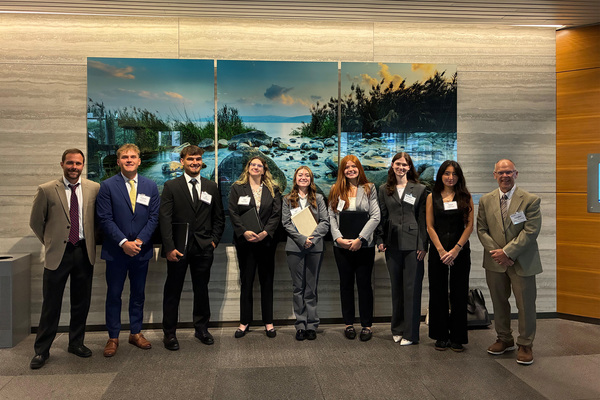 Representation of the achievement named 'PennWest students build career connections at CFA Society Pittsburgh Career Fair'.