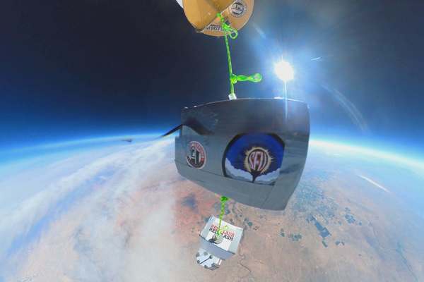 Saint Francis University students participate in a near-space balloon mission, one of several hands-on research initiatives that will be expanded through RISE-C and the University’s partnership with NASA’s Goddard Space Flight Center.