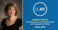 Image of Karen Wicka with SUNY logo