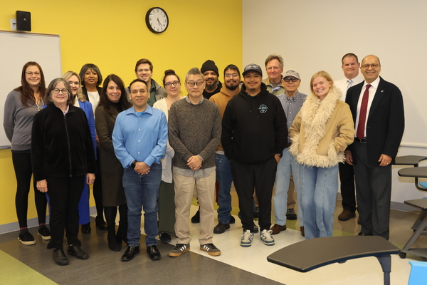 Participants of the inaugural Academy for Small Business gather for a group photo in fall 2025. 