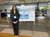 Grace Baldwin presenting her research with the Atlantic Shark Institute.