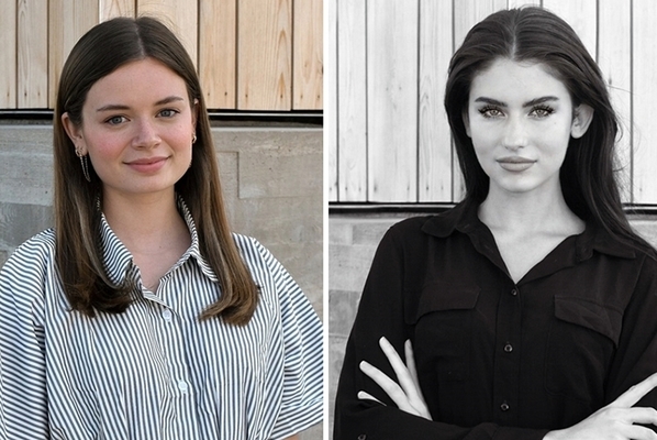 headshots of both students are included