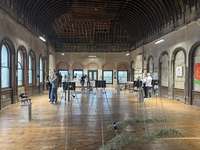 The Old Waiting Room in Peckham Rye Station was the gallery space for the exhibition.