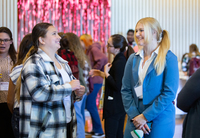 Students talk at a past Public Health Day at SUNY Potsdam.
