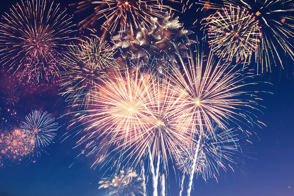 Fireworks over Hopp Stadium at Ripon College 