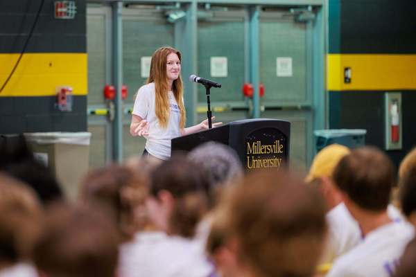 Representation of the achievement named 'Hailey Peirce named 2026 Newman Civic Fellow'.