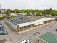 An aerial photo of the Midtown Plaza in downtown Canton, N.Y. 