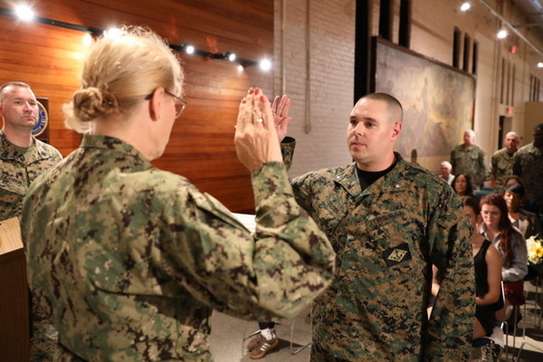 New York Naval Militia, Lt. Col. Michael Golden, was promoted by Rear Admiral MaryEtta Nolan, Commander of the New York Naval Militia, at the New York State Military Museum in Saratoga Springs, N.Y., on October 1, 2026. Golden oversees the day-to-day administrative functions of the New York Naval Militia's 2,000-member force.  Golden also served in the United States Marine Corps and is a combat veteran of the war in Afghanistan. 